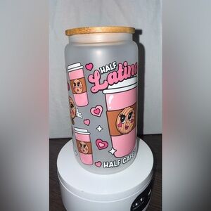 Half Latina Pink Travel Tumbler Cup